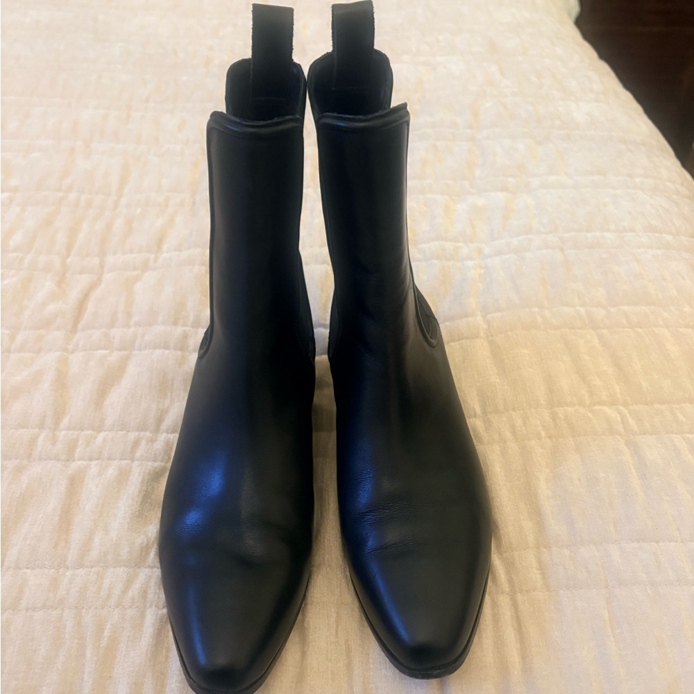 Veronica Beard Black Leather Boots